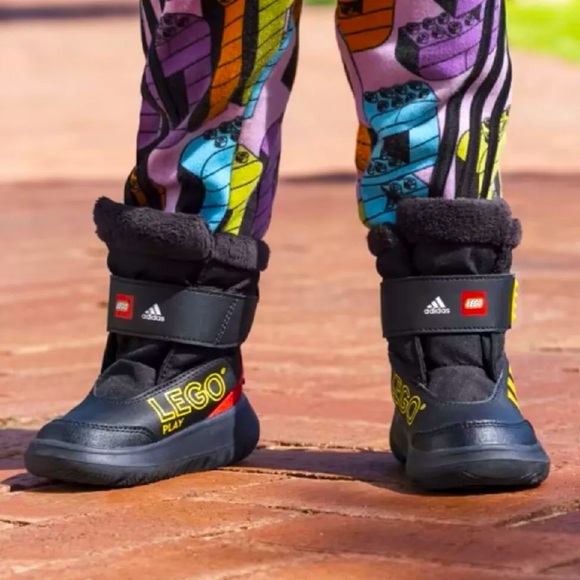 Adidas X Lego Winterplay Boots, Black/Yellow/Red - Picture 2 of 10